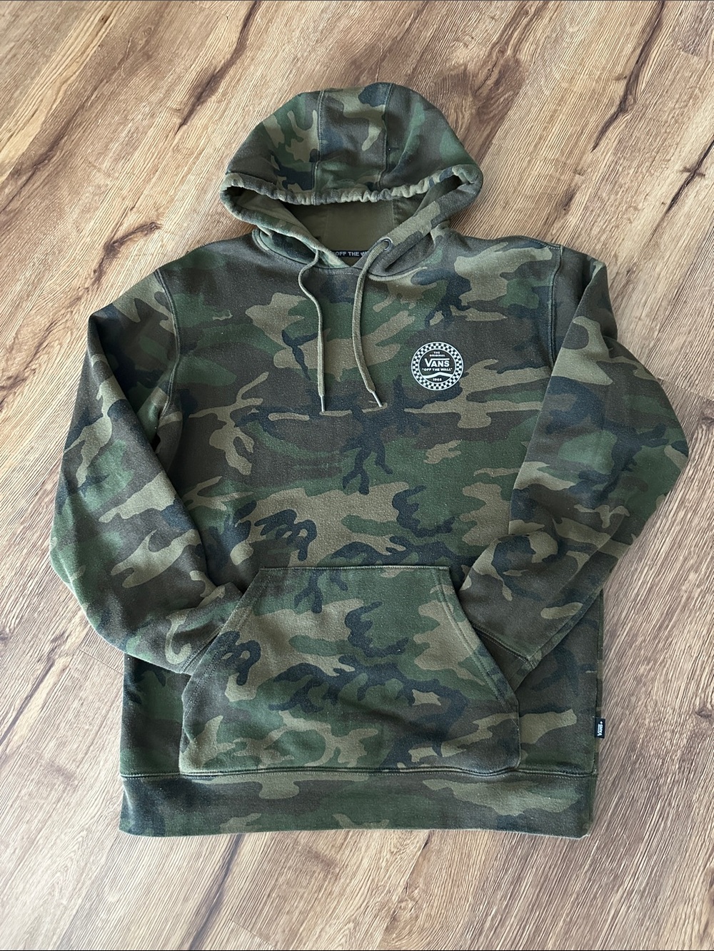 Vans Camo Pullover Hoodie, heavy weight, size M